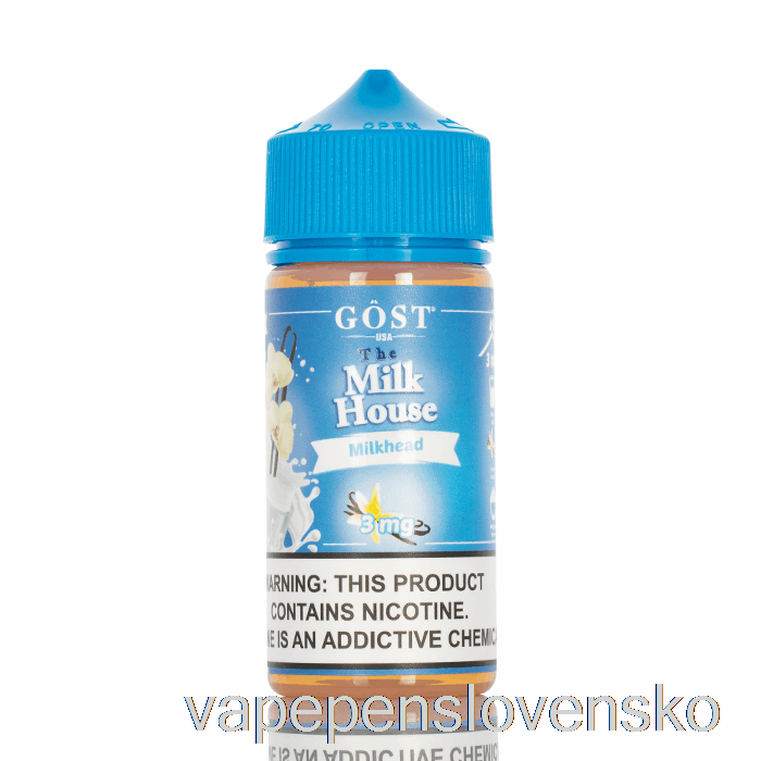 Milkhead - The Milk House - Gost Vapor - 100ml 0mg Vape Pero